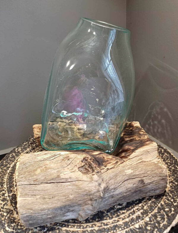 verre soufflé teck bali decoration
