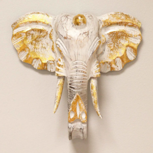 Tete éléphant décoration ésotérique OM sweet OM