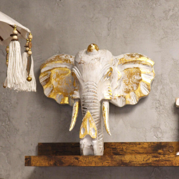 Tete éléphant décoration OM sweet OM