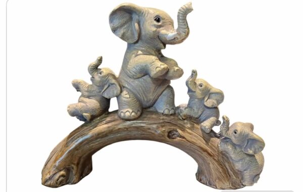 Statue résine sculpture éléphant feng shui