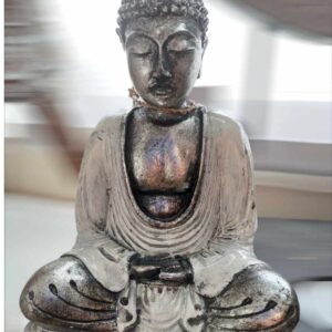 Bouddha de la Paix statue peinte à la main